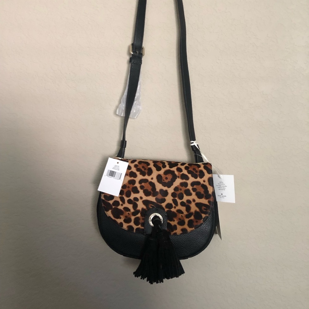 NWT Kate Spade Sequoia Avenue Small Andi Leopard Crossbody Purse